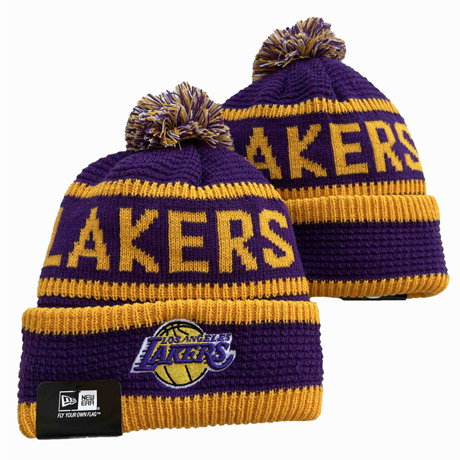 Los Angeles Lakers Knit Hats 0092